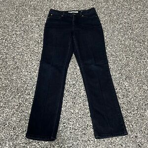 NWOT JONES NEW YORK DARK DENIM LEXINGTON STRAIGHT JEANS / SIZE 8